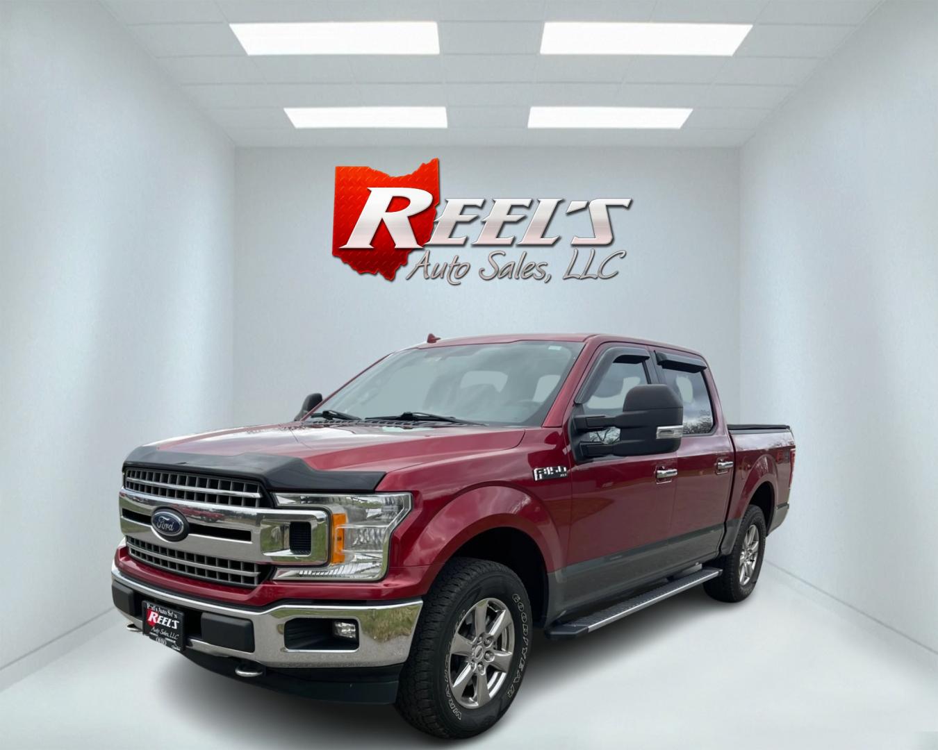 2018 Red /Gray Ford F-150 XLT SuperCrew 5.5-ft. Bed 4WD (1FTEW1EP7JF) with an 2.7L V6 DOHC 24V TWIN TURBO engine, 10 Speed Auto transmission, located at 11115 Chardon Rd. , Chardon, OH, 44024, (440) 214-9705, 41.580246, -81.241943 - Photo#0